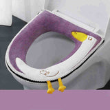 HULIANFU NEW Hot Sale Comfortable cartoon bathroom Toilet Seat Cover Winter Toilet Cover Household Closestool Mat Seat Case Lid Cover