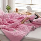 HULIANFU   YanYangTian Summer bedspread quilted blankets Air conditioning quilt bed linen for single bed Couple bed quilt 150 Single duvet