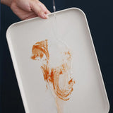 HULIANFU Nordic Plastic Rectangle Desktop Storage Tray Snack Drinking Tray Plate