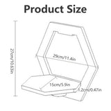 HULIANFU Wall Organizer 1/3Pcs Wall Shelf Punch Free Bedside Wall Display Stand Wall Mounted Flower Pot Holder Tv Backgrou Room Decora