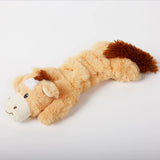 HULIANFU New Cute Plush Toys Squeak Pet Wolf Rabbit Animal Plush Toy Dog Chew Squeaky Whistling Involved Squirrel Dog Toys