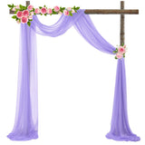 HULIANFU Wedding Arch Chiffon Drapes Photography Background Decorations Wedding Home Garden Party Decor Pendant Wall Decoration 70*550Cm