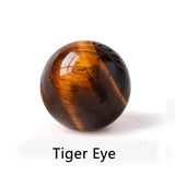 HULIANFU Natural Stone Quartz Polished Crystal Ball Energy Reiki Healing Gift Home Decor Chakra Feng Shui Ornament Mineral Specimen Balll
