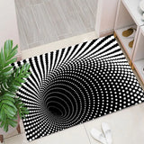 HULIANFU Olanly Halloween Scary Party Living Room Carpet Doormat 3D Non-Slip Absorbent Floor Mat Bedroom Decorative Rug