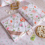 HULIANFU Summer 100% Mulberry Silk Quilt Pure Cotton Fabric High End Summer Blanket Light Breathable Washable Silks Quilts Thin Comforter