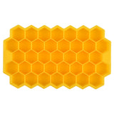 HULIANFU SILIKOLOVE Honeycomb Ice Cube Trays Reusable Silicone Ice cube Mold BPA Free Ice maker with Removable Lids