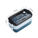 HULIANFU Lunch Box Bento Box for School Kids Office Worker 3layers Microwae Heating Lunch Container Food Storage Box