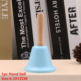 HULIANFU  Christmas Hand Bell Bauble Jingle Bells Gold School Handbell Restaurant Supplies Xmas Noel New Year 2023 Adornos De Navidad