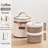 HULIANFU New Thermal Lunch Box Portable Japanese Style Bento Box Lunchbox Leakproof Food Container Microwave oven Dinnerware for Students