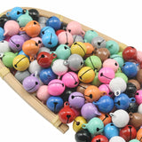 HULIANFU  15PCS Beautiful Metal Bells Loose Beads Jingle Bell For Christmas Party Crafts Decoration DIY Make Earrings Pendants Material