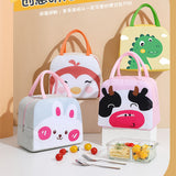 HULIANFU Portable Insulated Thermal Picnic Food Lunch Bag Box Cartoon Tote Food Fresh Cooler Bags Pouch For Women Girl Kids Children Gift
