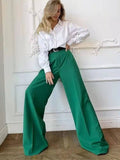 Women's Pants Female Clothing Streetwear Women High Waist Drape Premium Loose Wide Leg Pants Fashionable Temperament Wild