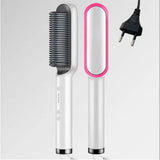 HULIANFU straight hair comb ins negative ion does not hurt hair curler fluffy straight roll dual-use lazy splint portable household