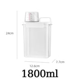 HULIANFU Multi-Use Laundry Powder Detergent Dispenser Food Grains Rice Storage Container Pour Spout Measuring Cup Detergent Box