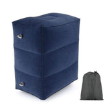 HULIANFU Useful Inflatable Portable Travel Footrest Pillow Plane Train Kids Bed Foot Rest Pad