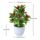 HULIANFU Mini Artificial Aloe Plants Bonsai Small Simulated Tree Pot Plants Fake Flowers Office Table Potted Ornaments Home Garden Decor