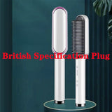 HULIANFU straight hair comb ins negative ion does not hurt hair curler fluffy straight roll dual-use lazy splint portable household
