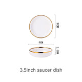 HULIANFU White Tableware Set Ceramic Dinner Plates Dishes Plates and Bowls Set Food Plate Salad Soup Bowl Dinnerware Set for Restaurant