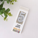 HULIANFU New Sequins Digital Candle Birthday Number Cake Candle 0 1 2 3 4 5 6 7 8 9 Cake Topper Girls Boys Baby Party Supplies Decoration