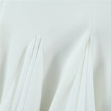 Hulianfu Spring Summer New Sexy Slim Fashion Women Halter Neck Tie Backless Pleated Short Strap Mini Dress Female