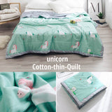 HULIANFU Svetanya Print Thin Quilt Soft Throws Blanket (no Pillowcase)