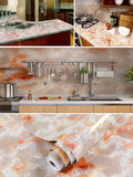 HULIANFU 2023 Marble Wallpaper Rolls for Kitchen Furniture Refurbish Room Decor Wall Decorative Vinyl Self Adhesive Wall Stickers Home Decor