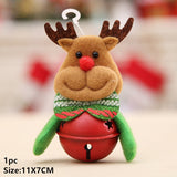 HULIANFU  Christmas Hand Bell Bauble Jingle Bells Gold School Handbell Restaurant Supplies Xmas Noel New Year 2023 Adornos De Navidad