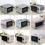 HULIANFU Microwave Oven Dust Cover Oil-proof Natural Material Breathable Protection With Storage Bag   Kitchen Supplies