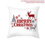 HULIANFU Merry Christmas Cushion Cover Ornaments Christmas Decoration For Home Cristmas Decor Noel Navidad New Year Gift 2023 Xmas Natal