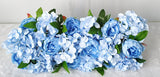 HULIANFU Luxury Wedding Road Cited Flowers Rose Peony Hydrangea Mix DIY Arched Door Flower Row Window T Station Wedding Decoration