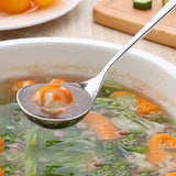 HULIANFU Korean Stainless Steel Thickening Spoon Creative Long Handle Hotel Hot Pot Spoon  Soup Ladle Home Kitchen Essential Tools h2