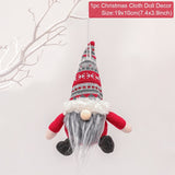 HULIANFU Santa Claus Christmas Doll Merry Christmas Decorations for Home Elk Christmas Ornaments Xmas Tree Decor  Navidad Natal Gifts