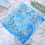 HULIANFU Tie Dye Bandana Cotton Paisley Bandanas Headbands Cowboy Handkerchiefs for Men and Women Colorful Hip-Hop Cycling Outdoor