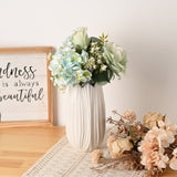 HULIANFU 2023 Autumn Artificial Flowers 43cm Silk Rose Flower Bouquet Arrangement Luxury Fake Flower Wedding Living Room Decoration