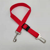 HULIANFU Pet Dog Cat Car Seat Belt Dog Accessories Adjustable Harness Lead Leash Small Medium Travel Clip Puppy Collar Leash Pet Supplies