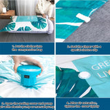HULIANFU Reusable Vacuum Bag and Pump Cover for Clothes Storing Large Plastic Compression Empty Bag Travel Accessories Storage Container