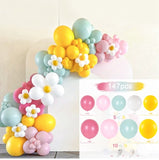 HULIANFU Macaron Pink Balloon Garland Arch Kit Wedding Birthday Party Decoration Kids Globos Rose Gold Confetti Latex Ballon Baby Shower