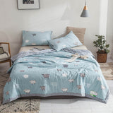 HULIANFU Svetanya Print Thin Quilt Soft Throws Blanket (no Pillowcase)