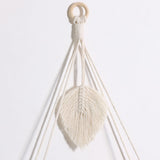 HULIANFU Wall Hanging Shelf Boho Home Decor Rope Macrame Shelf for Plant Hanger Farmhouse Rustic Planter Bedroom Living Room Decoration