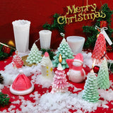 HULIANFU Large Christmas Scented Silicone Candle Mold DIY New Santa Christmas Tree Gypsum Handmade Soap cake chocolate Molds Resin making