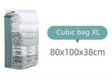 HULIANFU No Need Pump Vacuum Bags Large Plastic Storage Bags for Storing Clothes blankets Compression Empty Bag Covers Travel Accessories