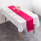 HULIANFU Table Runner Satin Shiny Colour Wedding Decoration Hotel Birthday Party Show Banquet Table Runner