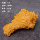HULIANFU Simulation Fried Chicken Model Food Photo Prop Artificial Hamburger Fake French Fries Cake Funny Toys Fast Food Shop Display Dec