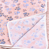 HULIANFU Soft and Fluffy Light Thin Pet Blanket Cute Cartoon Pattern Dog Bed Mat Warm and Comfortable Bed Blanket for Cats Pet Supplies