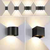 HULIANFU Led Wall Lamp Interior Wall Light IP65 Waterproof Led Lamp Wall Decor For Living Room Bedroom Garden Outdoor Lighting AC86-265