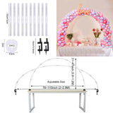 HULIANFU Ring Balloon Arch Stand DIY Background Balloon Holder Circle Ballon Column Base Baby Shower Birthday Wedding Party Decor