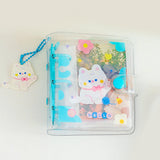 HULIANFU Transparent 3 Inch Photo Album 20 Pockets INS Cartoon Polaroid Album Collection Book Kpop Photocard Holder Hand Account Book