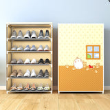 HULIANFU Shoe Rack Multi-layer Household Dust-proof Shoe Cabinet Assembly Economical Shoe Rack Dormitory Door Storage Cabinet