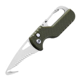 HULIANFU Portable Multifunctional Express Parcel Knife, Keychain, Serrated Hook, Carry-on Unpacking, Emergency Survival Tool Box Opener