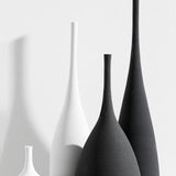 HULIANFU Jingdezhen Modern Minimalist Handmade Art Zen Vase Ceramic Ornaments Living Room Model Home Decoration